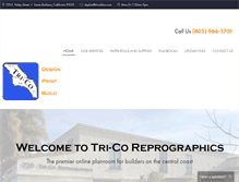 Tablet Screenshot of planroom.tricoblue.com